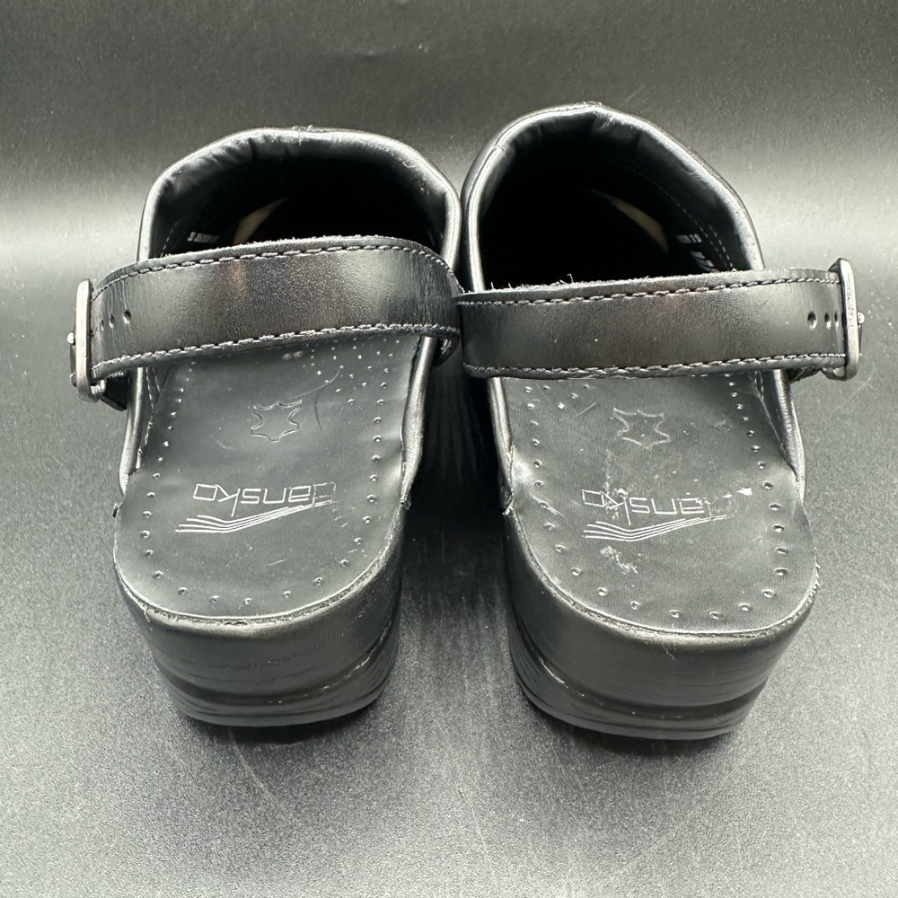 Dansko 39 Clogs Ivy Black Leather Slingback or Open Back Slip Ons - Picture 5 of 6